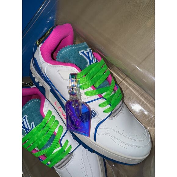 Louis Vuitton NYC Soho Pop Up Exclusive Blue White Trainer Sneaker UK 9 US 10 11 - Picture 14 of 16